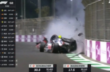 Ατύχημα Μικ Σουμάχερ στο Grand Prix της Σαουδικής Αραβίας