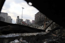 Πόλεμος στην Ουκρανία: Συντρίμμια από τους βομβαρδισμούς στο Κίεβο 