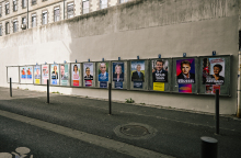 γαλλικές εκλογές, αφίσες υποψηφίων