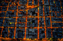 Εντυπωσιακή αεροφωτογραφία από τη νυχτερινή Αθήνα