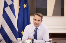 Ο Έλληνας πρωθυπουργός Κυριάκος Μητσοτάκης