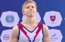 Ρώσος γυμναστής τιμωρήθηκε με αποκλεισμό ενός χρόνου για το «Ζ» στη στολή του