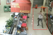 Ο τοξοβόλος στη Νορβηγία εκτοξεύει βέλη με τόξο σε σούπερ μάρκετ