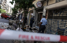 Ζημιές μετά την έκρηξη στην Ιουλιανού στη Βικτώρια