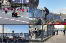 Οπαδοί της Λίβερπουλ πηδούν τα κάγκελα για να μπουν στον τελικό του Champions League 2022