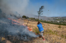 Φωτιά στην Κερατέα ξέσπασε στην περιοχή Πλάκα