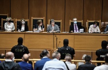 Δίκη Χρυσής Αυγής: Στιγμιότυπο από την έναρξη της δίκης σε δεύτερο βαθμό