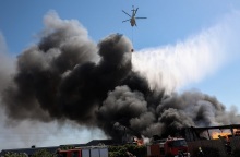 Φωτιά σε αποθήκη με ξύλα στην Κρήτη 