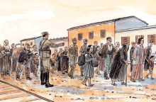 Σελίδα από το κόμικ «1923: Εχθρική Πατρίδα» του Θανάση Πέτρου, εκδόσεις Ίκαρος