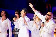 Desmond Child - Σάκης Ρουβάς - Alice Cooper στη συναυλία στο Ηρώδειο