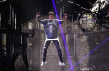 Στιγμιότυπο από συναυλία του Τζάστιν Μπίμπερ