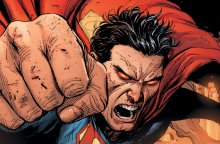 Καρέ που απεικονίζει τον Σούπερμαν από το κόμικ Doomsday Clock: Ώρα Μηδέν