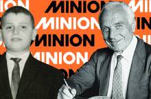 Ο Γιώργος Παυριανός σε νεαρή ηλικία και ο ιδρυτής του Μινιόν, Γιάννης Γεωργακάς