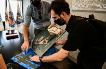 Πίνακες των Πικάσο και Μοντριάν στη συνέντευξη Τύπου για την ανεύρεση των έργων 