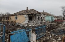 Πόλεμος στην Ουκρανία: Το χωριό Σαρτανάς μετά τον βομβαρδισμό του από δυνάμεις της Ρωσίας