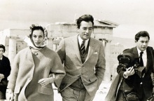 Ο Βασίλης Μάρος με τον Γκρέγκορι Πεκ και τη γυναίκα του από την ξενάγησή τους στην Ακρόπολη