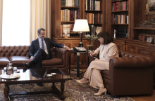 Κυριάκος Μητσοτάκης - Αικατερίνη Σακελλαροπούλου 