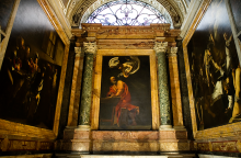 Καραβάτζιο - Η έμπνευση του Αγίου Ματθαίου, Cappella Contarelli, San Luigi dei Francesi, Ρώμη