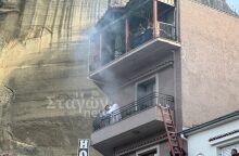 Εικόνες από τον απεγκλωβισμό πολιτών από το ξενοδοχείο στην Καλαμπάκα