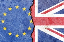 Σημαία της ΕΕ και της Βρετανίας