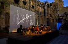 Από την συναυλία των GY!BE στο Ηρώδειο. 