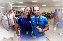 Αντιγόνη Ντρισμπιώτη - Λευτέρης Πετρούνιας κρατούν τα χρυσά τους μετάλλια