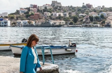 Η Πρόεδρος της Δημοκρατίας, Κατερίνα Σακελλαροπούλου, στο Καστελόριζο