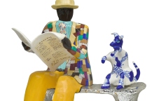 Το έργο της Niki de Saint Phalle,"Το παγκάκι" στην έκθεση «Ο Νεορεαλισμός ως πρωτοποριακό κίνημα» στο Μουσείο Β. & Ε. Γουλανδρή