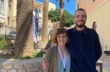 O Mikkel Sommer, animator και επικαφαλής σχεδιασμού χαρακτήρων και η Δανάη Κατωπόδη , διευθύντρια παραγωγής του «Flee»