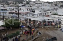 Λάσπες στους δρόμους της Αγίας Πελαγίας κατάγραψε κάμερα drone