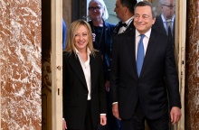 Ο Μάριο Ντράγκι και η Τζόρτζια Μελόνι