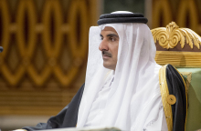 Ο εμίρης Ταμίμ μπιν Χαμάντ Αλ-Θανί