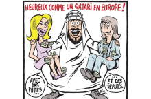 Το σκίτσο του Charlie Hebdo για έναν «ευτυχισμένο Καταριανό στην Ευρώπη»