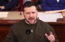 Ο Ουκρανός πρόεδρος, Βολοντίμιρ Ζελένσκι, στην ιστορική ομιλία του στο Κογκρέσο