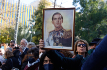 Κηδεία του τέως βασιλιά Κωνσταντίνου από την Μητρόπολη Αθηνών, Δευτέρα 16 Ιανουαρίου 2023.