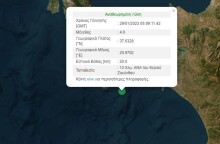 Σεισμός 4 Ρίχτερ στη Ζάκυνθο