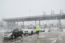 Χιόνια στην Εθνική Οδό