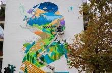 «Μέσα από τα μάτια ενός παιδιού», νέα τοιχογραφία στα Τρίκαλα