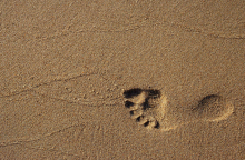 Πατημασιά στην άμμο