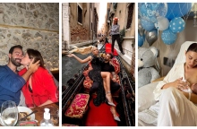 Χριστίνα Μπόμπα και Σάκης Τανιμανίδης, Ιωάννα Τούνη και Δημήτρης Αλεξάνδρου και Ελένη Φουρέιρα με τον γιο της 