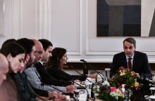 Καλλιτέχνες - Συνάντηση με τον Κυριάκο Μητσοτάκη στο Μέγαρο Μαξίμου