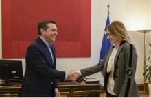 Αγγελική Αδαμοπούλου και Αλέξης Τσίπρας