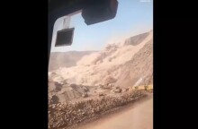 Η στιγμή της κατάρρευσης του ορυχείου στην Κίνα