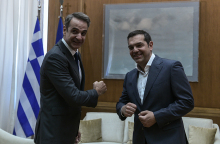 Συνάντηση του Πρωθυπουργού Κυριάκου Μητσοτάκη με τον πρόεδρο του ΣΥΡΙΖΑ Αλέξη Τσίπρα