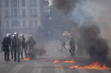 Επεισόδια στο κέντρο της Αθήνας