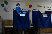 Στιγμιότυπο από την εκλογική διακδικασία