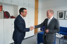 Ο Αλέξης Τσίπρας με τον Όλαφ Σολτς