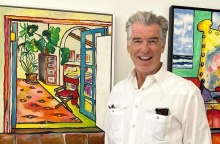 Ο Πιρς Μπρόσναν παρουσίασε την πρώτη του έκθεση ζωγραφικής - Το μήνυμα του αυστραλού ηθοποιού προς όσους τον στήριξαν στο νέο του βήμα.