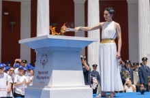 Αφή της Φλόγας της Ελπίδας των Παγκοσμίων Αγώνων Special Olympics Βερολίνο 2023, από την Πρωθιέρεια Ηλιάνα Συμεωνίδη