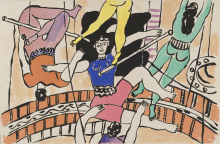 Fernand Léger (1881-1955) Σελίδα από το λεύκωμα «Τσίρκο» 1950